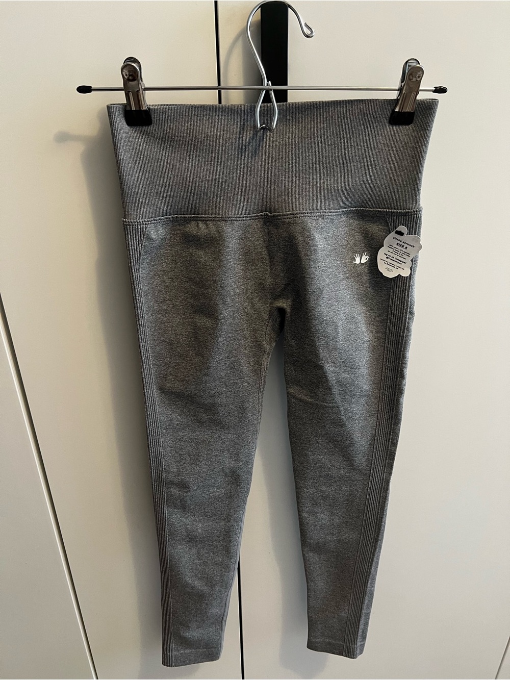 Seamless High-Waist Gray Girls' Leggings
